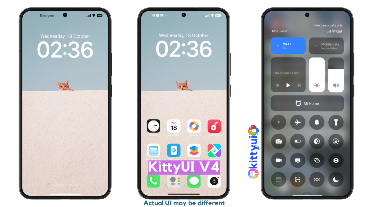 KittyUI V4 HyperOS Theme with Dynamic iOS Experience